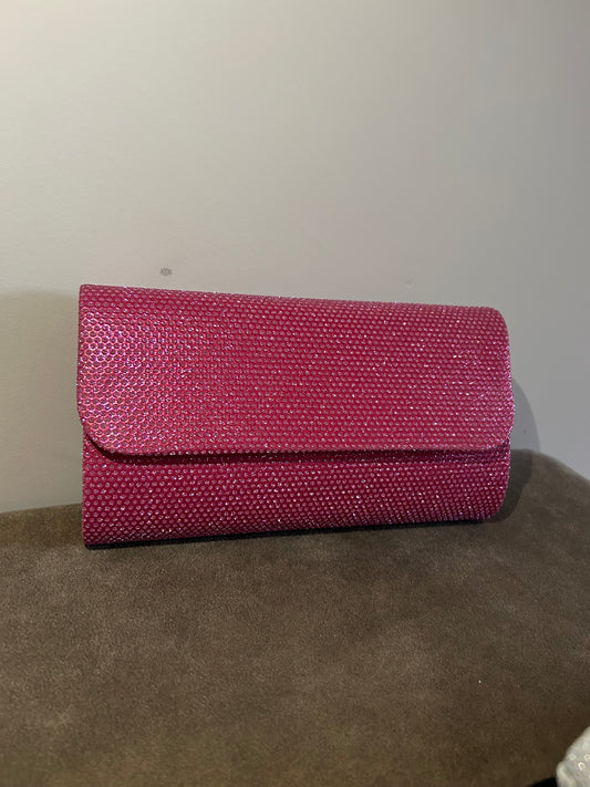 Clutch Bordeaux Red Pink