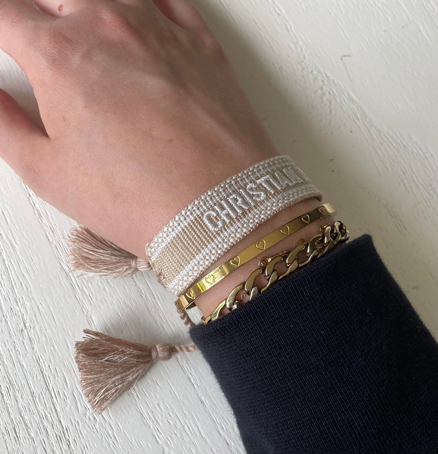 CD Armband Beige Babe